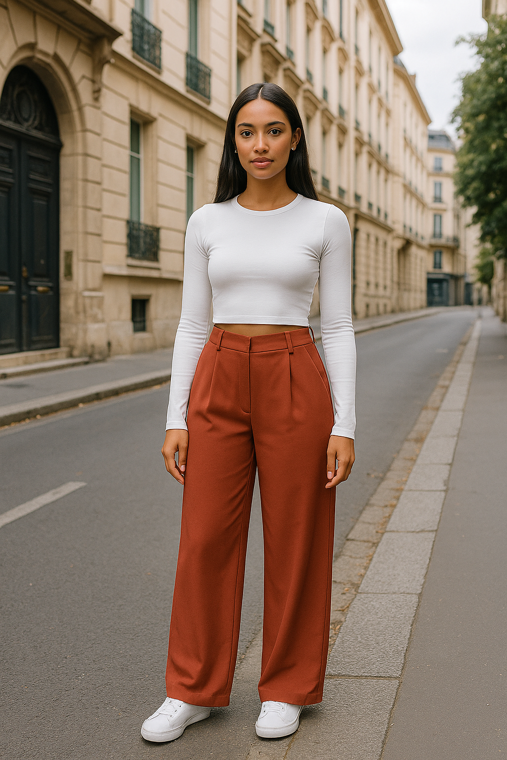 Outdoor Sports Casual Pocket Pants Suit Long Trousers Loose Slim Straight Leg Pants Women'S Fashion plus Size Trousers
